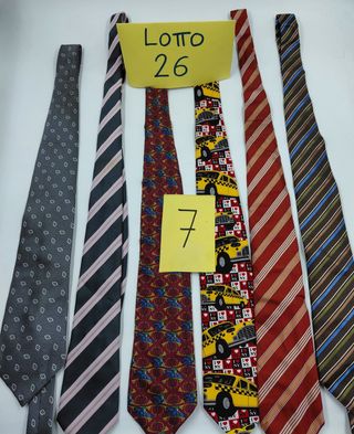 Lotto 6 cravatte vintage