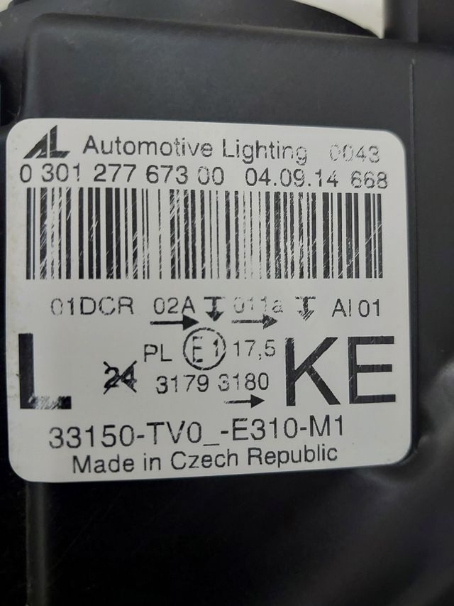 Faros Delanteros Xenon Honda Civic 2013-2014