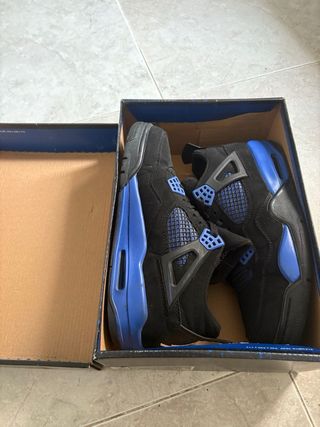 Jordan 4 Blue Thunder Negro/Azul
