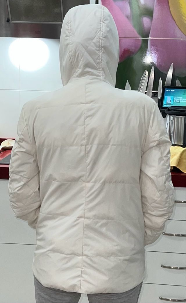 Abrigo plumas blanco