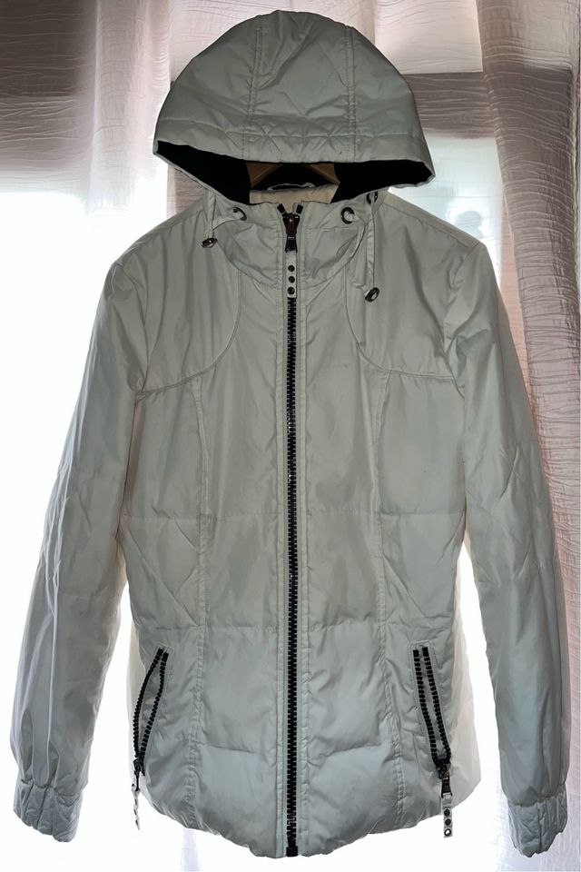 Abrigo plumas blanco