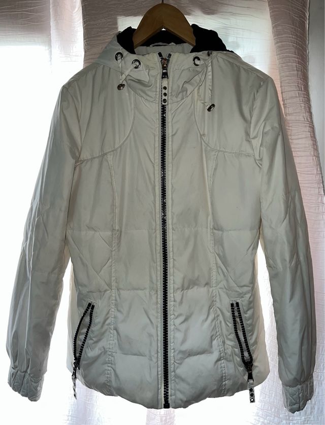 Abrigo plumas blanco