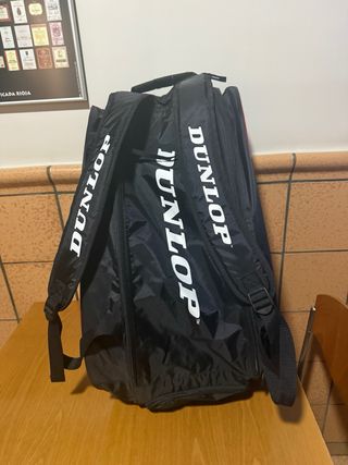 Paletero Dunlop Pro Team Negro y Rojo