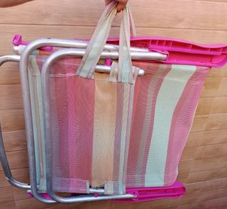 Silla de playa plegable multicolor