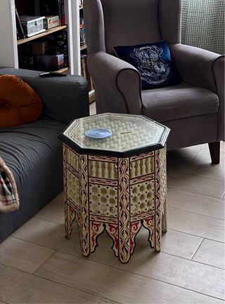 Mesa auxiliar morisca de café