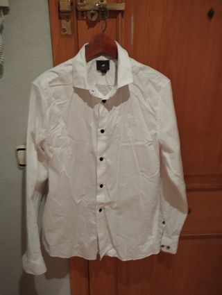 Camisa H&M Hombre Talla L Blanca