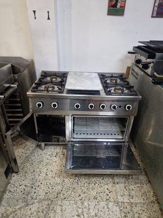 Cocina Industrial 6 Fuegos y horno.