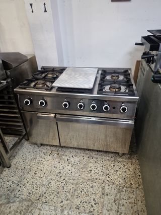 Cocina Industrial 6 Fuegos y horno.