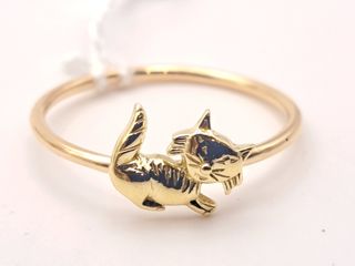 Anillo Oro 18K Gatito