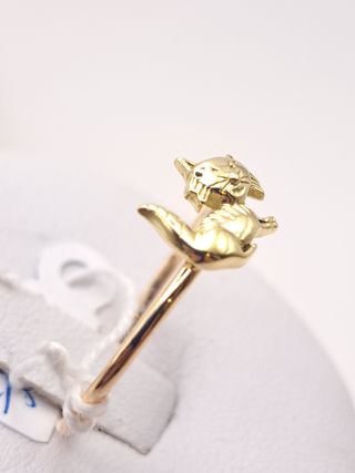 Anillo Oro 18K Gatito