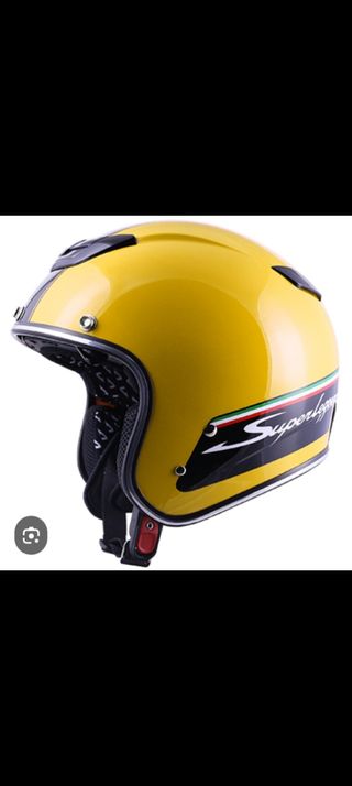Casco Jet Amarillo Superleggera