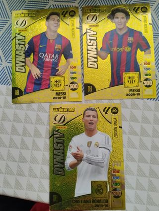 2 Messi 1 Cristiano Dynasty Oro Adrenalyn