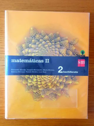 Matemáticas II SM Savia- 2o Bachillerato - Libro