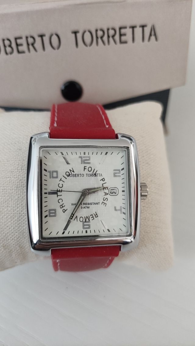 Reloj Roberto Torretta Mujer Correa Roja
