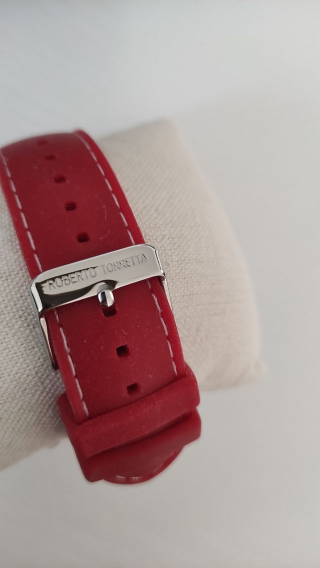 Reloj Roberto Torretta Mujer Correa Roja