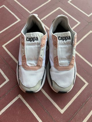 Zapatillas Kappa rosas y blancas