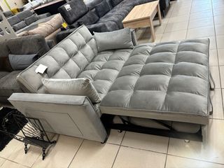 Sofá-cama gris moderno