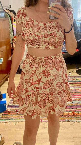 Conjunto Top y Falda Veraniego