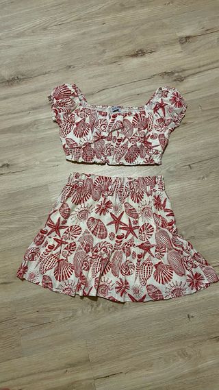Conjunto Top y Falda Veraniego