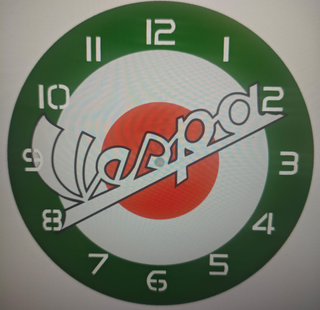 Reloj de Pared Logo Vespa