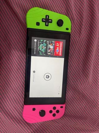 Nintendo switch con cables y caja y auriculares 
