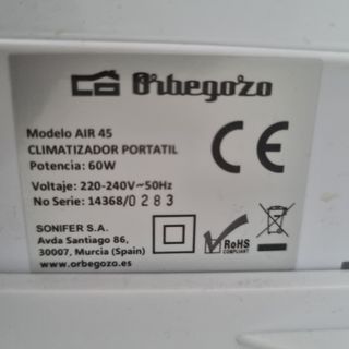 Climatizador evaporative obregozo Air 45