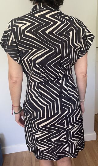 Vestido "Mango" camisero estampado