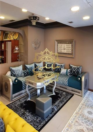 Salón Marroquí Verde y Plateado