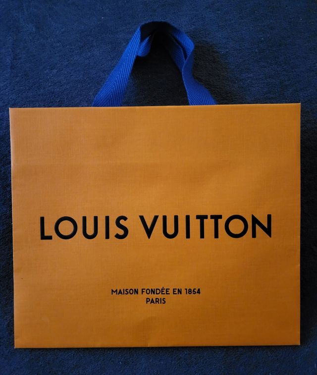 Bolsa Louis Vuitton Naranja con asas azules