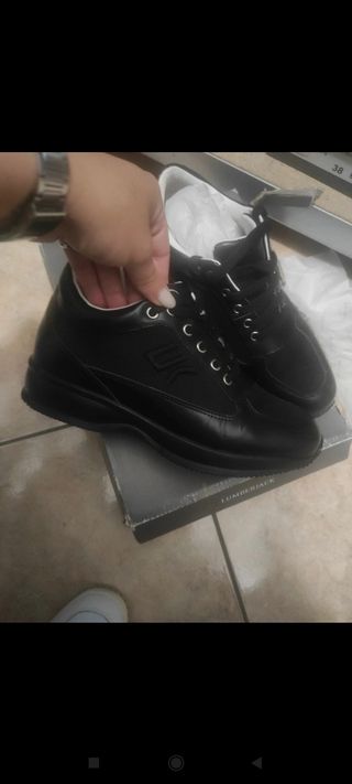 Scarpe donna Lumberjack nere con lacci