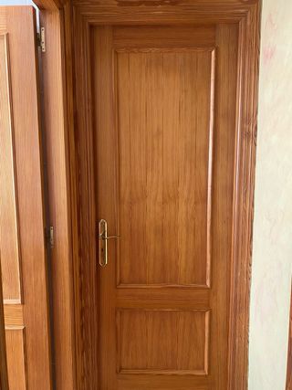 Lote 7 puertas madera con marco