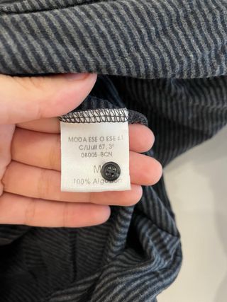 Camiseta Ese O Ese rayas manga larga talla M