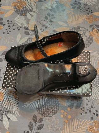 Zapatos de flamenco negros talla 34
