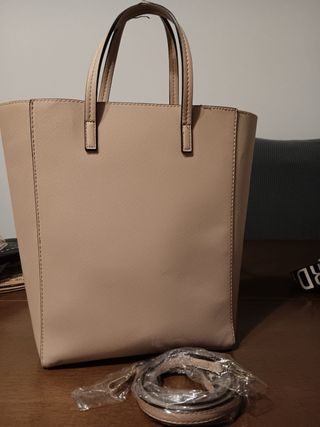 Bolso shopper beige