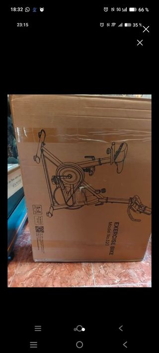 Bicicleta estatica nueva en su caja