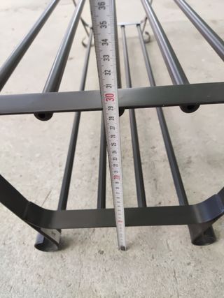 Zapatero Ikea Negro Metal