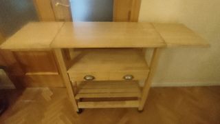 Carro de cocina de madera