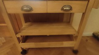 Carro de cocina de madera
