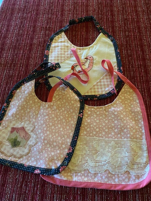 Set 3 bavette bimbe fatte a mano