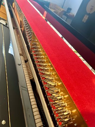 Piano vertical Biedermeyer mantenido permanente.