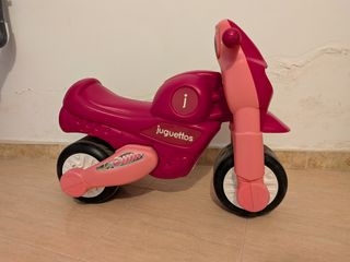 Moto correpasillos niña rosa Juguettos