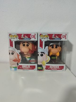 Funko Pop Asterix 129 y Obelix 130