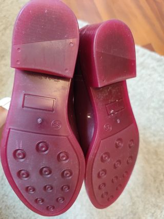 Botines agua granate talla 35