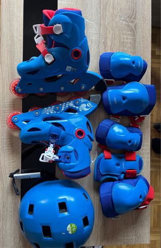 Patines infantiles Oxelo azules talla 28-30