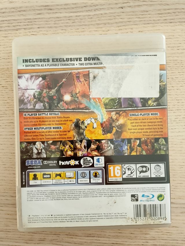 Anarchy Reigns PS3 Limited Edition