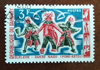 Lote 3 sellos República Dahomey