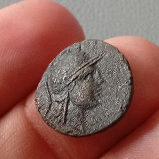 Espectacular Moneda Griega Diosa Atenea Lechuza 