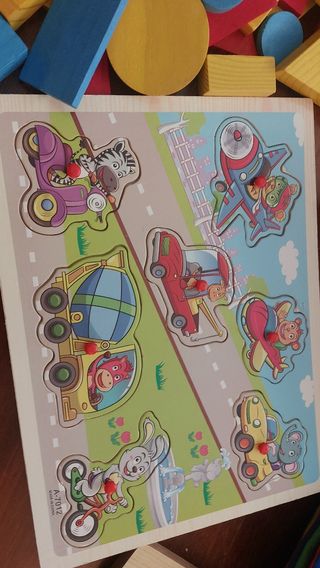 Lote juegos infantiles: cubos, puzzles y más