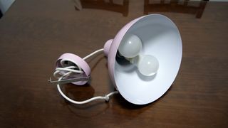 Lámpara Colgante Rosa Metálica