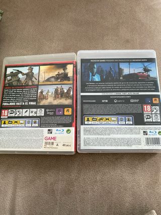 PS3 Red Dead Redemption y GTA V